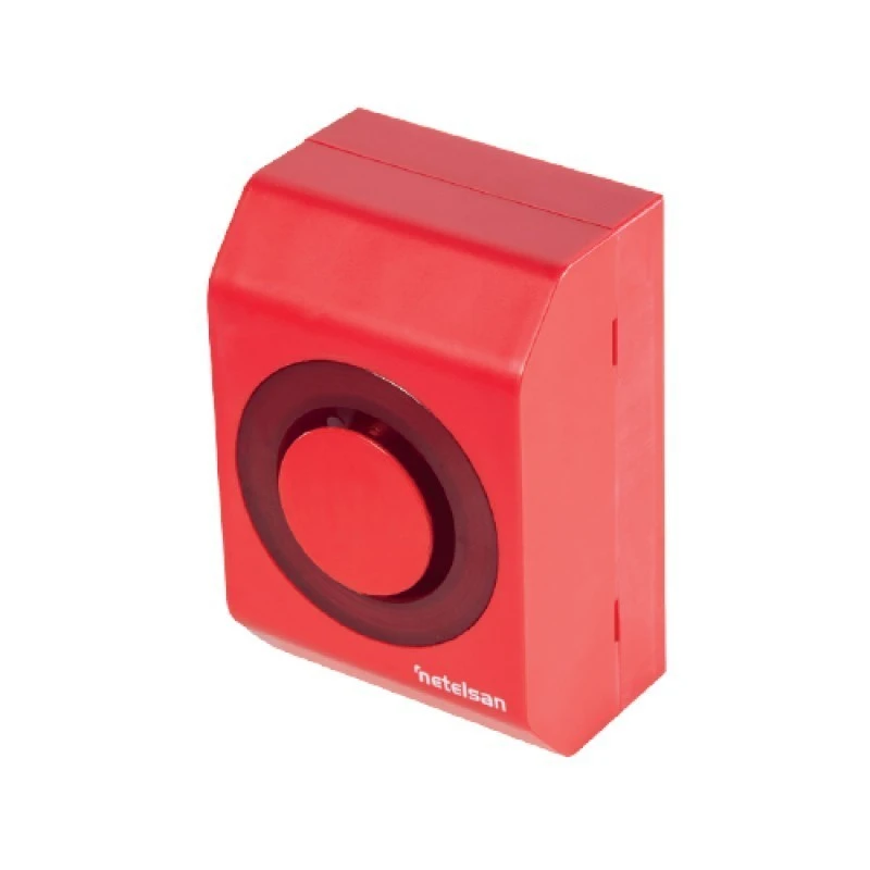 Dahili İzolatörlü Analog Adresli Flaşörlü Yangın Alarm Sireni